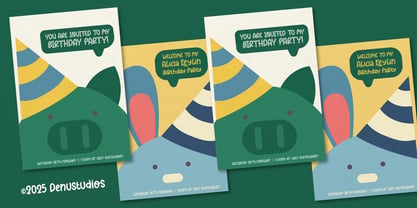 Komachi Wiggler Font Poster 8