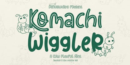 Komachi Wiggler Font Poster 1