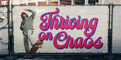 Lhasting Script Font Poster 6