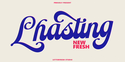 Lhasting Script Font Poster 1