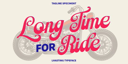 Lhasting Script Font Poster 2
