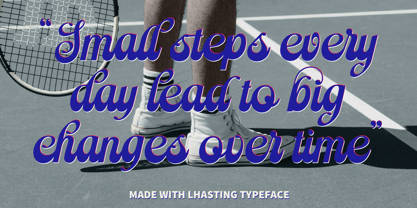 Lhasting Script Font Poster 3