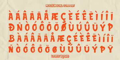 Lovely Rushco Font Poster 11