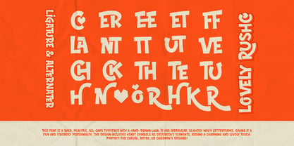 Lovely Rushco Font Poster 12