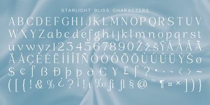 Starlight Bliss Font Poster 9
