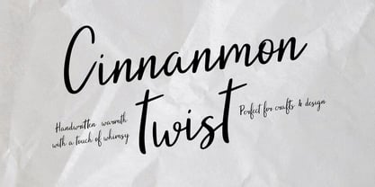 YJC Cinnamon Twist Font Poster 1