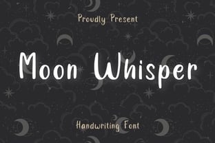 Moon Whisper Font Poster 1