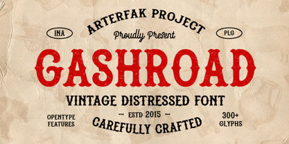 Gashroad Font Poster 1