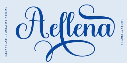 Aellena Font Poster 1
