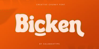 Bicken Font Poster 1