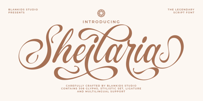 Sheilaria Font Poster 1