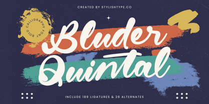 Bluder Quintal Font Poster 1