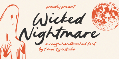 Wicked Nightmare Font Poster 1
