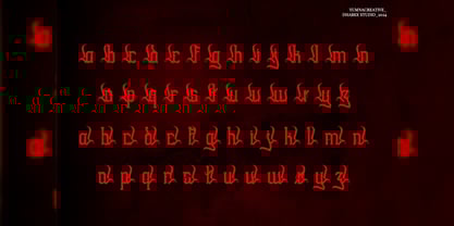 Swords Clover Font Poster 6