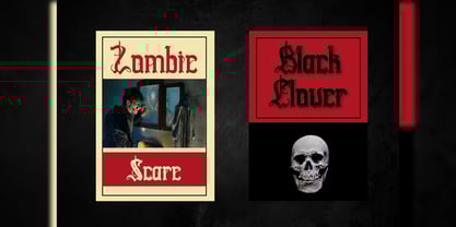 Swords Clover Font Poster 13