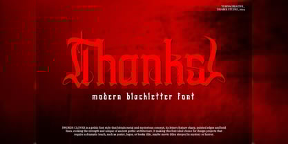 Swords Clover Font Poster 9