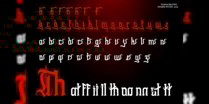 Swords Clover Font Poster 5