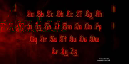 Swords Clover Font Poster 2