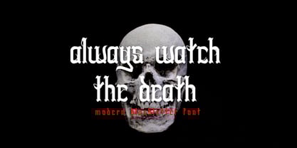 Swords Clover Font Poster 7