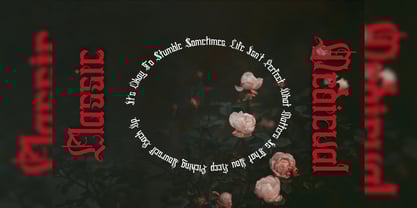 Swords Clover Font Poster 12