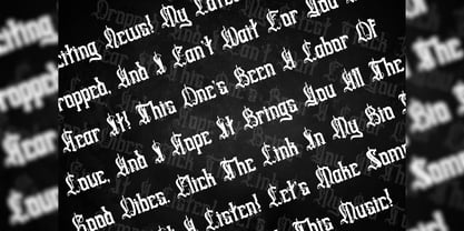 Swords Clover Font Poster 10