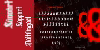 Swords Clover Font Poster 4