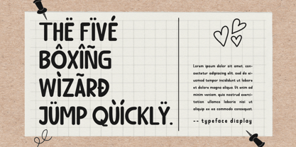 Badjing Font Poster 2