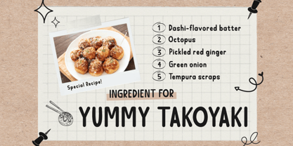 Badjing Font Poster 6