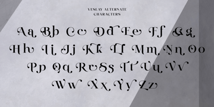 Veslay Font Poster 10