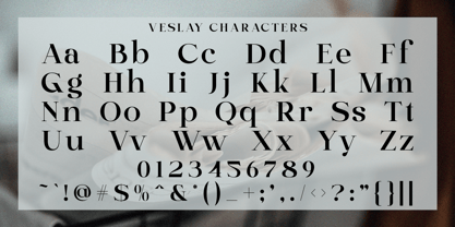 Veslay Font Poster 8