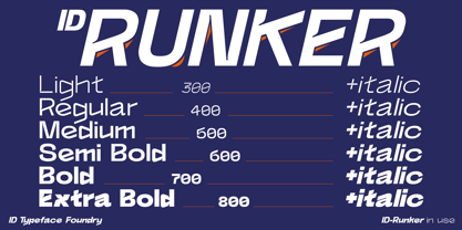 ID Runker Font Poster 3