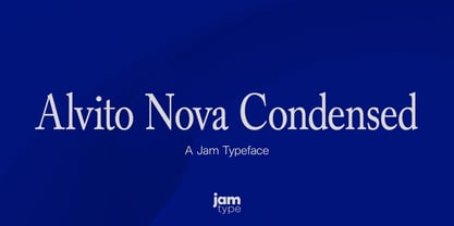Alvito Nova Condensed Font Poster 1