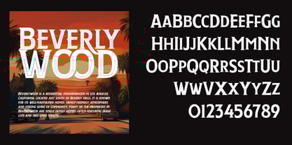 Berverlywood Font Poster 6