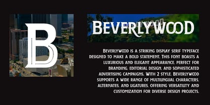 Berverlywood Font Poster 2