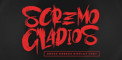 MC Scremo Gladios Font Poster 1