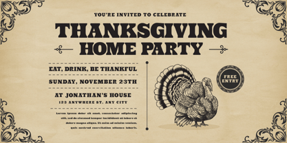 Tan Muspro Font Poster 5