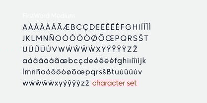 FirstWord Font Poster 7