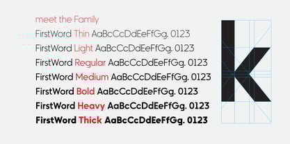 FirstWord Font Poster 6