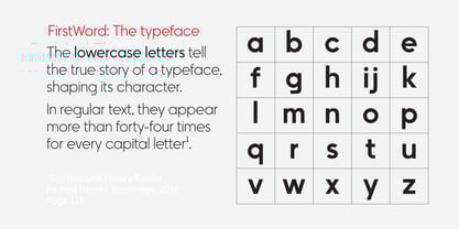 FirstWord Font Poster 2