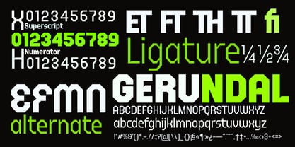 FX Gerundal Variable Font Poster 9