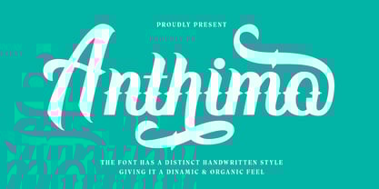 Anthimo Font Poster 1