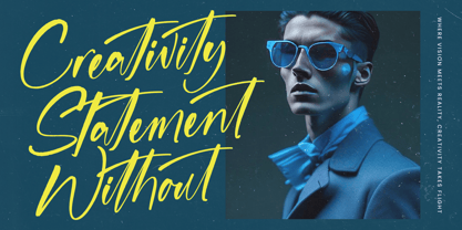 Mentally Positives Font Poster 11