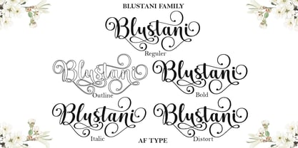 Blustani Font Poster 8