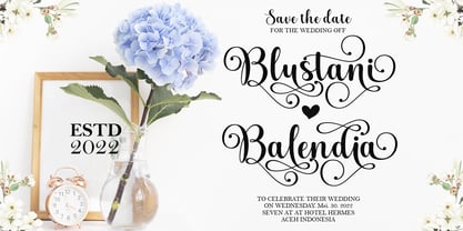 Blustani Font Poster 3
