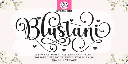 Blustani Font Poster 1
