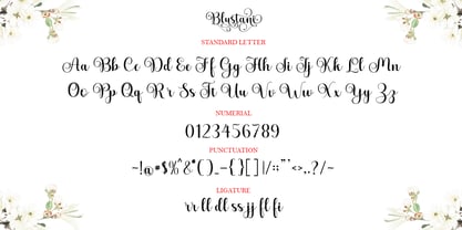 Blustani Font Poster 6