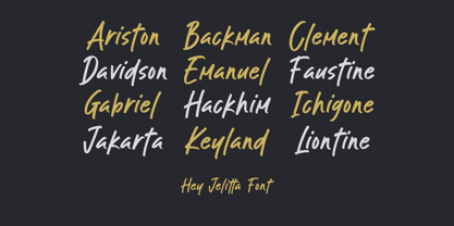 Hey Jelitta Font Poster 8