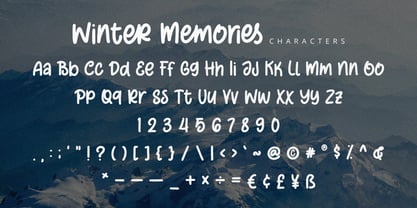 Winter Memories Font Poster 9