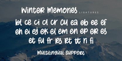 Winter Memories Font Poster 10