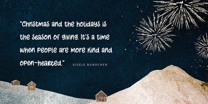 Winter Memories Font Poster 8